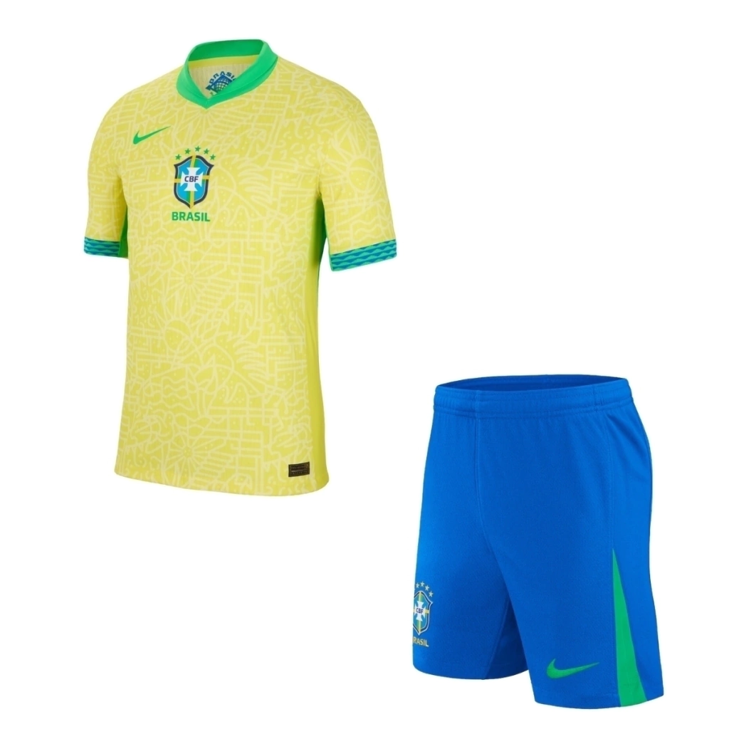 Children's Set Brasil Home 2024 - Yellow