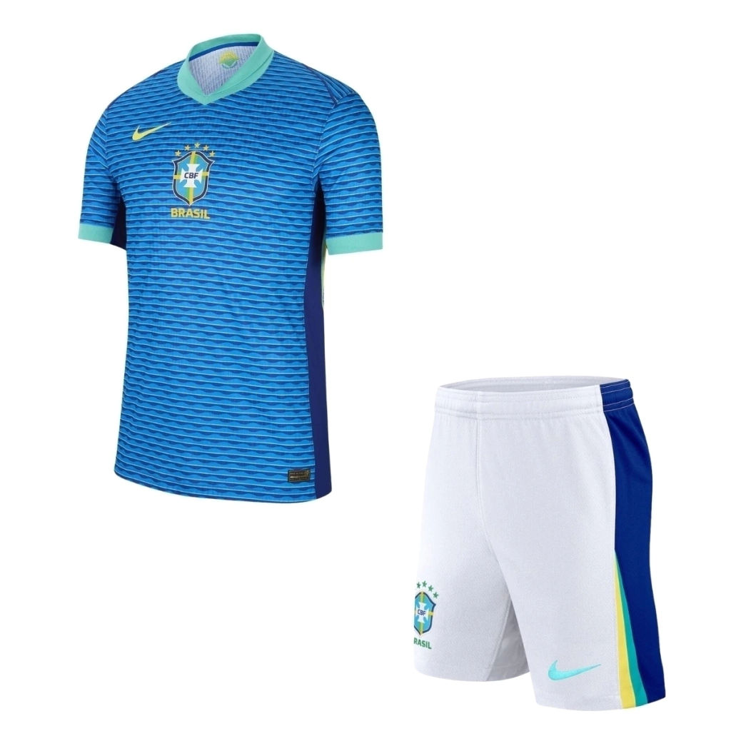 Children's Set Brasil Away 2024 - Blue